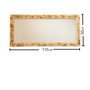 Hanah Home Espejo de Madera Maciza de Pino Nogal Z11050ES